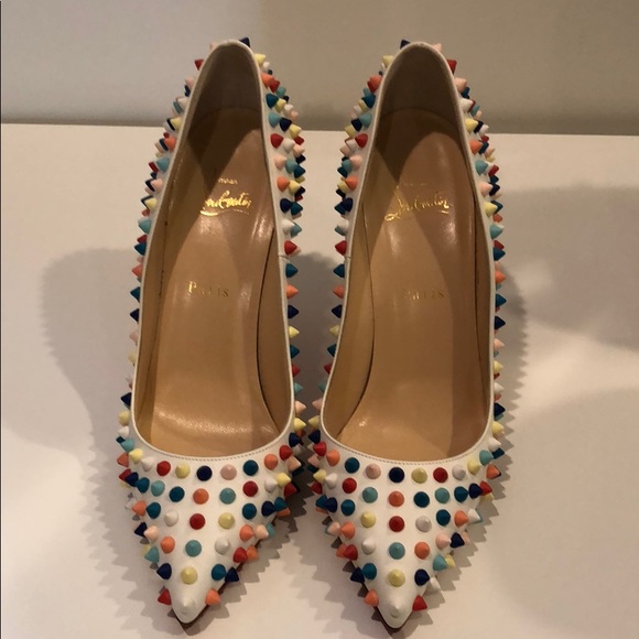 Christian Louboutin Shoes - CHRISTIAN LOUBOUTIN Pigalle rainbow spike pumps 39